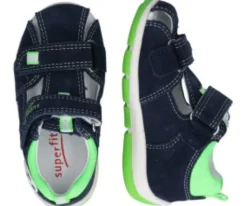 Superfit Freddy Sandale Leder Blau/Grün 4-09142-81
