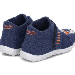 superfit HAPPY blau Filz Hausschuh 3-00291-80