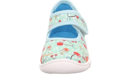 SUPERFIT Hausschuh BELINDA Grün Rot 1-800288-7010