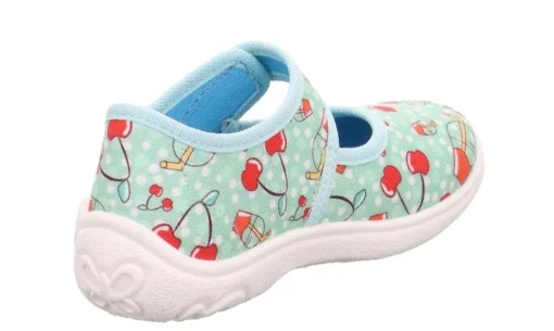 SUPERFIT Hausschuh BELINDA Grün Rot 1-800288-7010