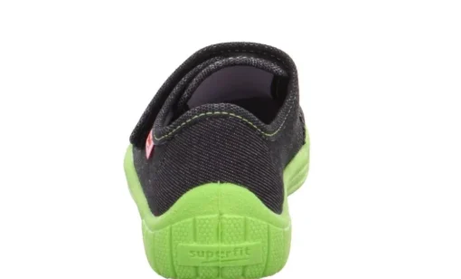 superfit Hausschuh BILL Schwarz Grün Dino 1-800278-0030