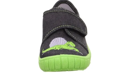 superfit Hausschuh BILL Schwarz Grün Dino 1-800278-0030