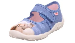 Superfit Hausschuh BONNY Blau mehrfarbig Horses 1-000281-8400
