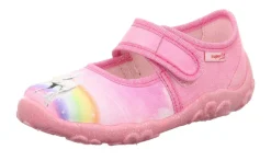 superfit Hausschuh BONNY mit Klettverschluss rosa S23  1-000281-5540