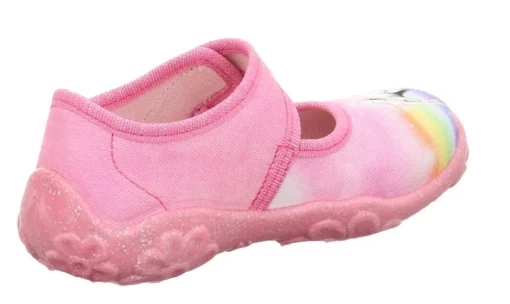 superfit Hausschuh BONNY mit Klettverschluss rosa S23  1-000281-5540