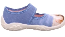 Superfit Hausschuh BONNY Blau mehrfarbig Horses 1-000281-8400
