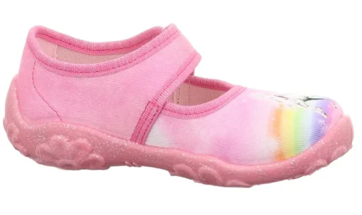 superfit Hausschuh BONNY mit Klettverschluss rosa S23  1-000281-5540