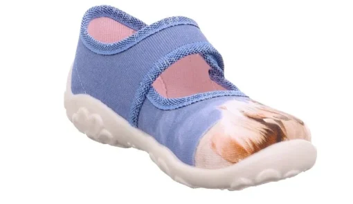 Superfit Hausschuh BONNY Blau mehrfarbig Horses 1-000281-8400