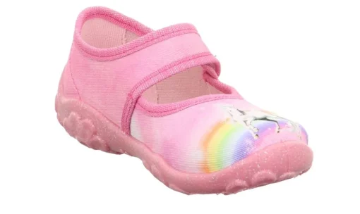superfit Hausschuh BONNY mit Klettverschluss rosa S23  1-000281-5540