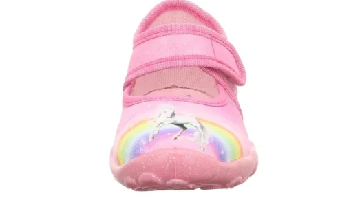 superfit Hausschuh BONNY mit Klettverschluss rosa S23  1-000281-5540