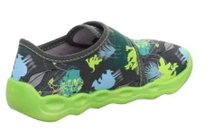 superfit Hausschuh mit Klettverschluss BUBBLE - graum/mehrfarbig S23  1-006273-2010