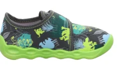 superfit Hausschuh mit Klettverschluss BUBBLE - graum/mehrfarbig S23  1-006273-2010