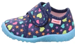 superfit Hausschuh Spotty blau bunt 1-009246-8090