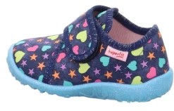 superfit Hausschuh Spotty blau bunt 1-009246-8090