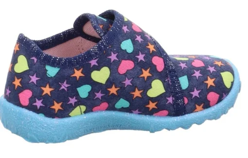 superfit Hausschuh Spotty blau bunt 1-009246-8090