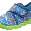 superfit Kinder Hausschuh BUBBLE Klettverschluss BLAU 1-006273-8000