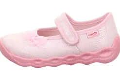 superfit Kinder Hausschuh BUBBLE Klettverschluss ROSA/WEIß 1-006271-5540