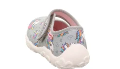 superfit Kinder Hausschuh BONNY Klettverschluss GRAU 1-800283-2050
