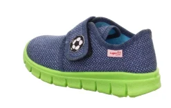 superfit Kinder Hausschuh BOBBY Klettverschluss BLAU/GRÜN 1-800266-8000