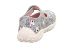superfit Kinder Hausschuh BONNY Klettverschluss GRAU 1-800283-2050