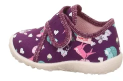 superfit Kinder Hausschuh SPOTTY Klettverschluss ROT/MEHRFARBIG 1-009246-5000