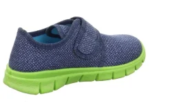 superfit Kinder Hausschuh BOBBY Klettverschluss BLAU/GRÜN 1-800266-8000