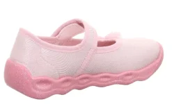 superfit Kinder Hausschuh BUBBLE Klettverschluss ROSA/WEIß 1-006271-5540