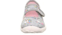 superfit Kinder Hausschuh BONNY Klettverschluss GRAU 1-800283-2050