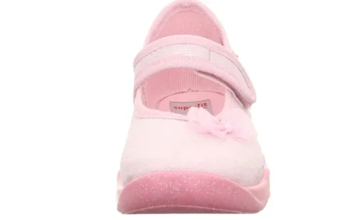 superfit Kinder Hausschuh BUBBLE Klettverschluss ROSA/WEIß 1-006271-5540