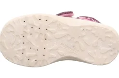 superfit Kinder Hausschuh SPOTTY Klettverschluss ROT/MEHRFARBIG 1-009246-5000