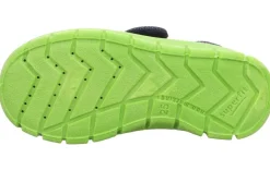 superfit Kinder Hausschuh BOBBY Klettverschluss BLAU/GRÜN 1-800266-8000