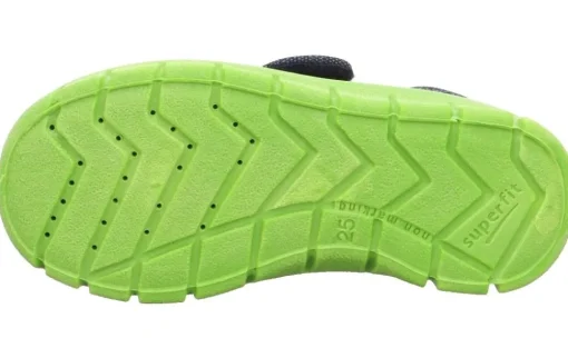 superfit Kinder Hausschuh BOBBY Klettverschluss BLAU/GRÜN 1-800266-8000