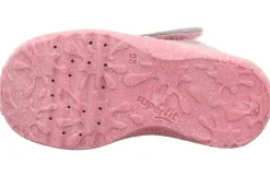 superfit Kinder Hausschuh SPOTTY Klettverschluss GRAU mit ZEBRA 1-009256-2030