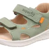 superfit LAGOON Sandale mit Klettverschluss hellgrün/orange S13  1-000510-7500