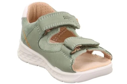 superfit LAGOON Sandale mit Klettverschluss hellgrün/orange S13  1-000510-7500