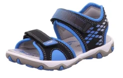 superfit MIKE3.0 SCHWARZ/BLAU Sandale Leder 0-609466-0000
