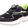 superfit RUSH SCHWARZ/WEISS Kinder Halbschuh Sneaker 1-000210-0000