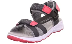 superfit Sandale CRISS CROSS grau pink Trekking 1-000580-2000