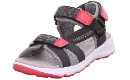 superfit Sandale CRISS CROSS grau pink Trekking 1-000580-2000