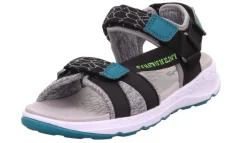 superfit Sandale CRISS CROSS schwarz grün 1-000580-0000
