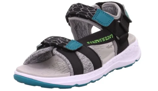 superfit Sandale CRISS CROSS schwarz grün 1-000580-0000
