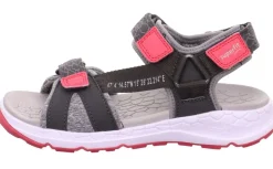 superfit Sandale CRISS CROSS grau pink Trekking 1-000580-2000