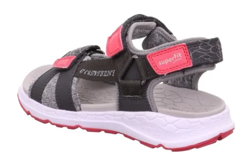 superfit Sandale CRISS CROSS grau pink Trekking 1-000580-2000
