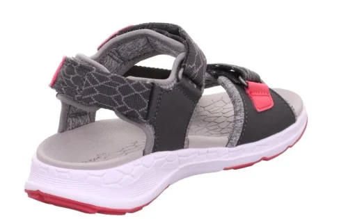 superfit Sandale CRISS CROSS grau pink Trekking 1-000580-2000