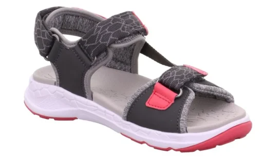 superfit Sandale CRISS CROSS grau pink Trekking 1-000580-2000