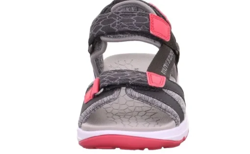 superfit Sandale CRISS CROSS grau pink Trekking 1-000580-2000