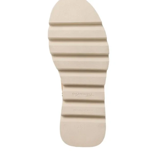 Tamaris Damen Schnürboots DUOtex- Membran Warmfutter Wechselfußbett beige S23 1-26284-41