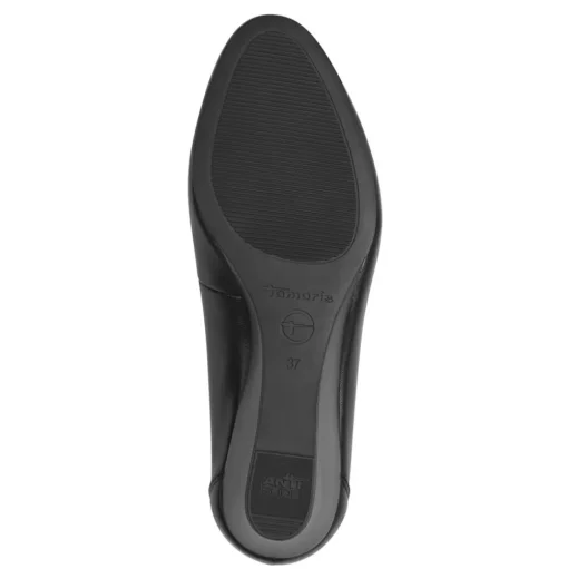 Tamaris Keilpumps Leder TOUCHit- Fußbett ANTISLIDE schwarz S14 1-22320-42
