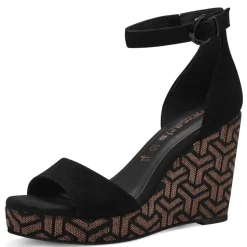 Tamaris Keilsandalette schwarz S14 1-28331-42