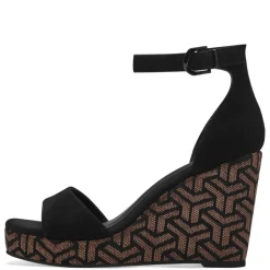 Tamaris Keilsandalette schwarz S14 1-28331-42